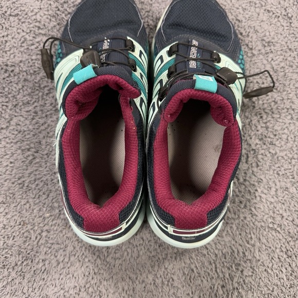 Salomon X Mission 2 Shoes Womens 7.5 Blue Trail Running Sneakers Cross Trainers - Picture 9 of 10